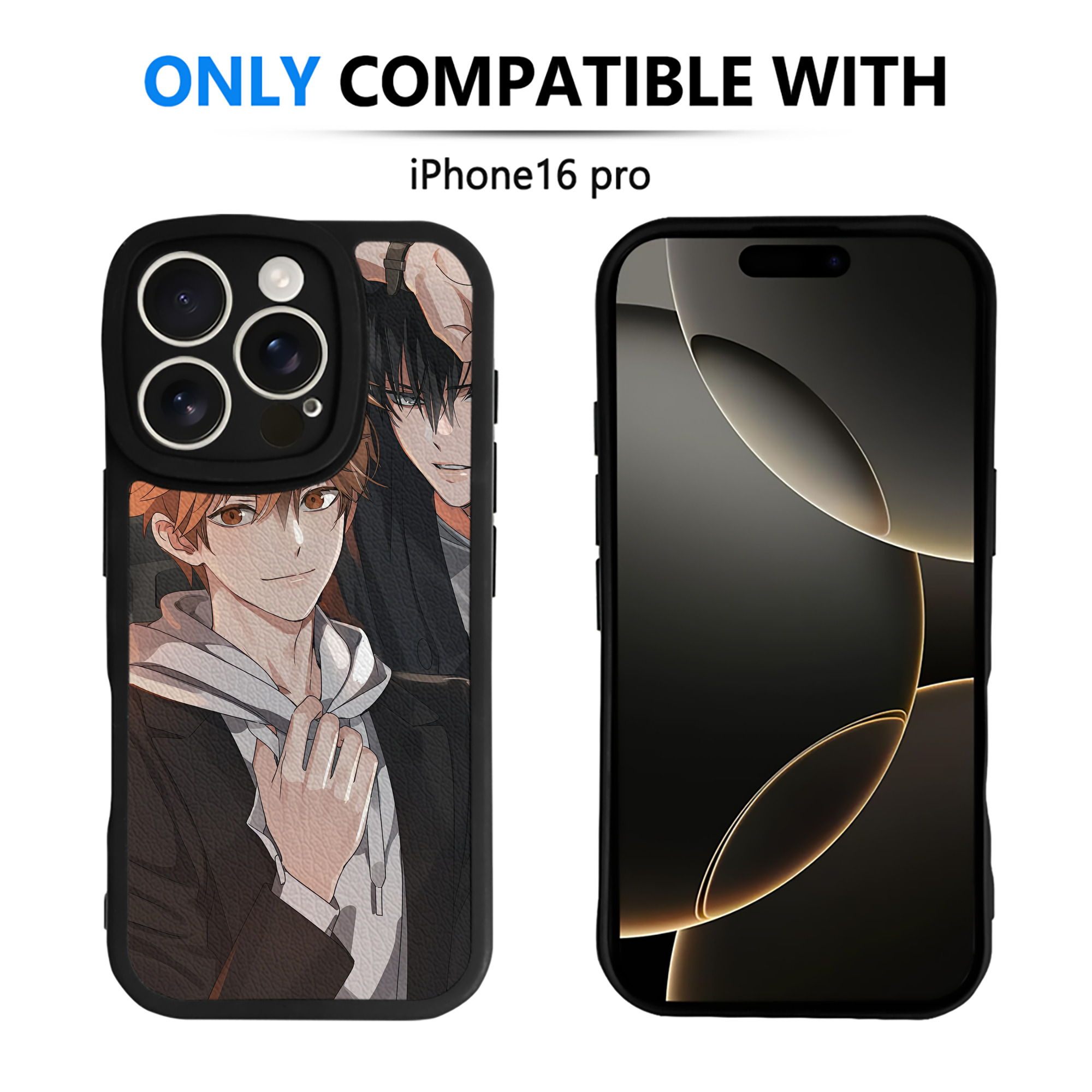 （画像用） ハイキュー!! Haikyu!! 【iPhone 16シリーズ対応】シリコンスマホケース（レザー調） 材質：シリコン